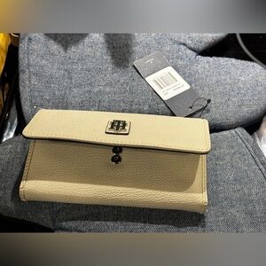 Tommy Hilfiger Cream Leather Wallet